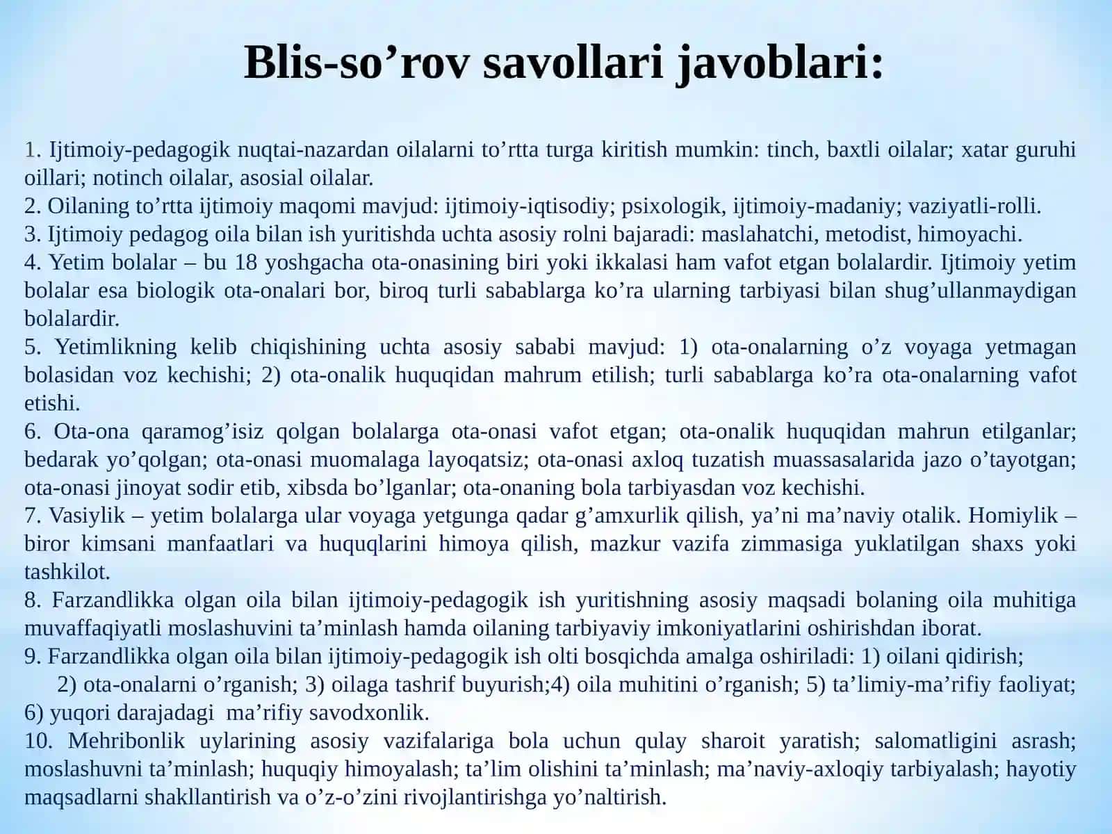 Oilalalarga pedagogik yordam ko’rsatish 3
