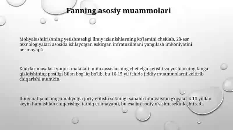 Moliyalashtirishning Yetishmasligi 3