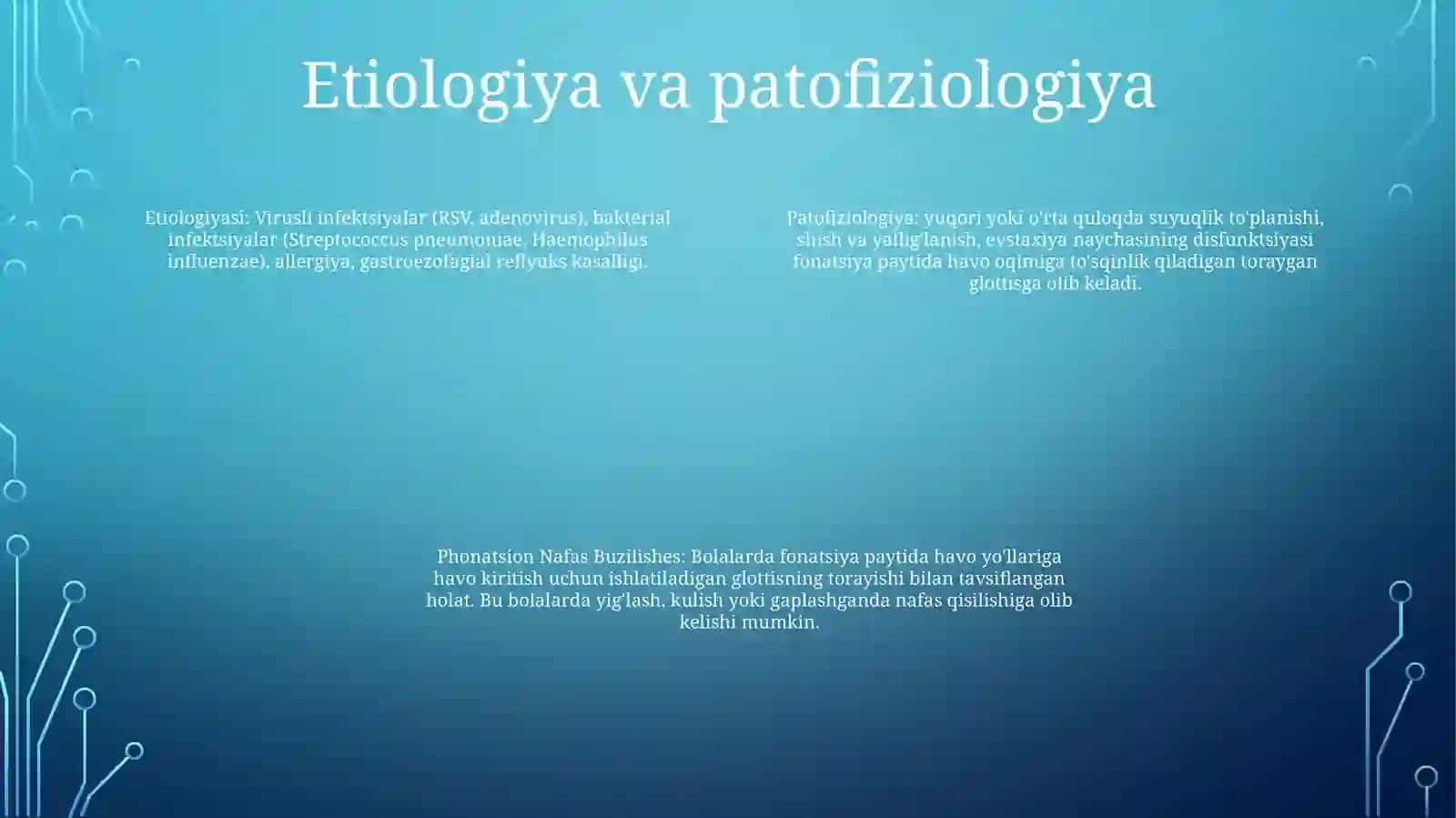 Yuqori Lab Va Tanglay Yoriqligiga Ega Bo'Lgan Bolalarda Fonatsion Nafas BuzilishlariniNamoyonBo'Lishi 3