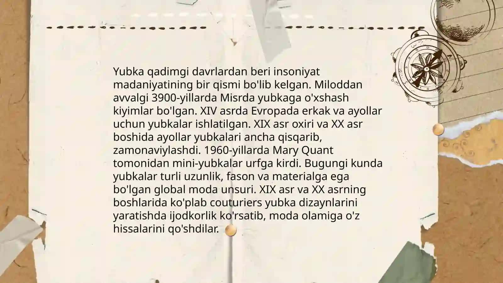 Yubka haqida ma‘lumot 3