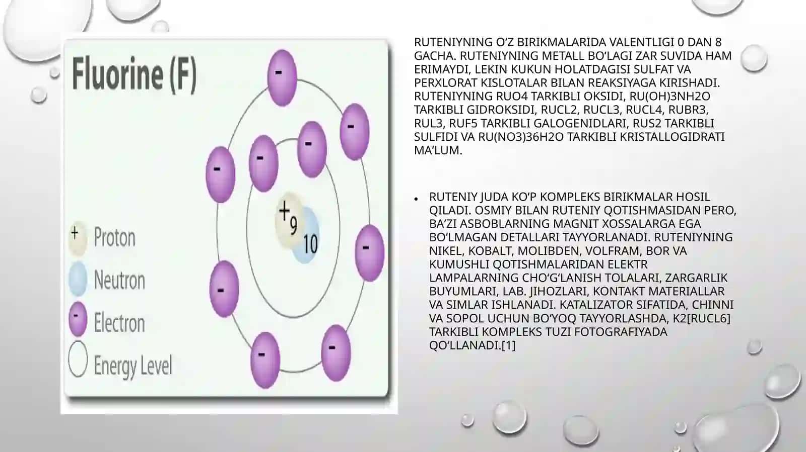 Ruteniyning Galogenli Birikmalarining Olinishi va Xossalari 3