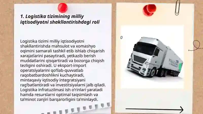 Logistika tizimlarining milliy iqtisodiyotdagi órni 3