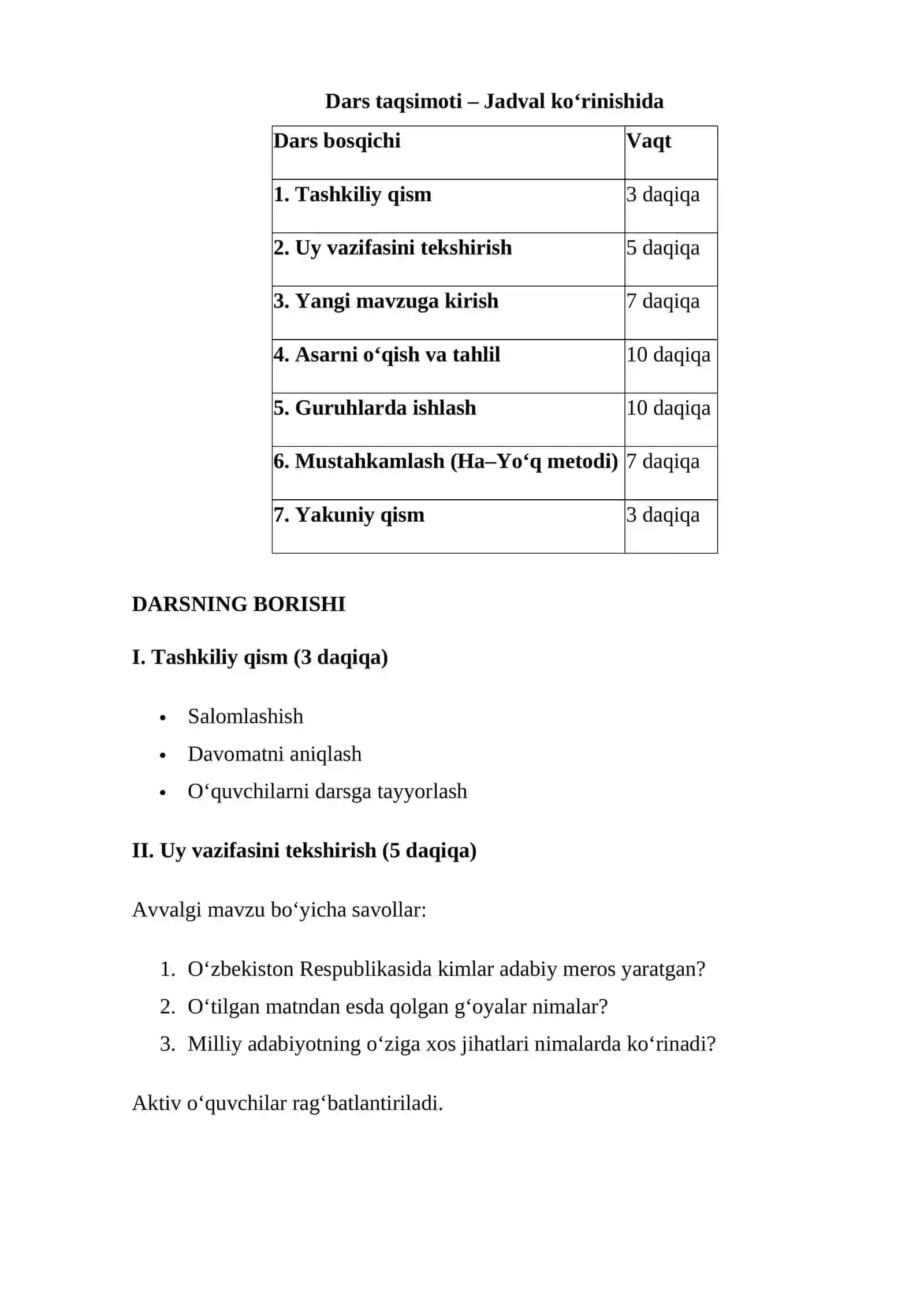 “Isajon Sulton. “Otamga nimadir bo'ldi…” hikoyasi (5-sinf adabiyotfanidan dars ishlanma) 3