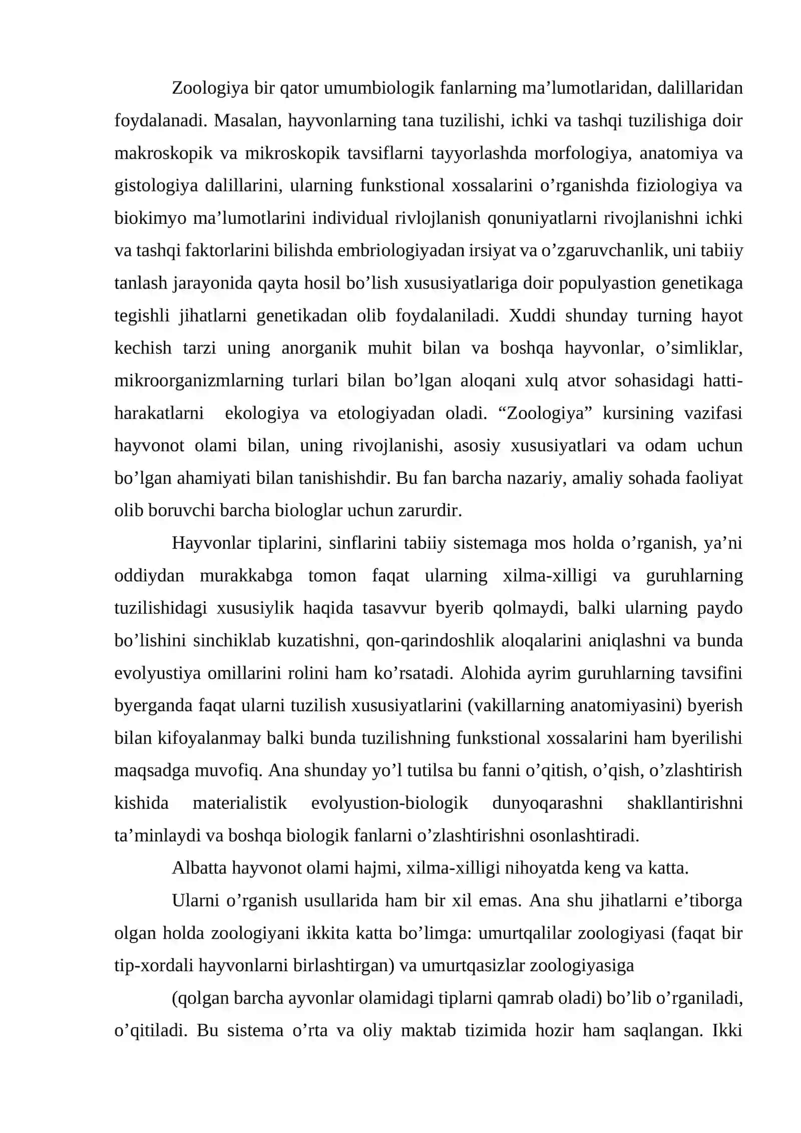 HOZIRZAMON QUSHLARINING SISTEMATIKASI VA TURKUMLANISHIGA QISQACHA TA'RIF VA TASNIF 3