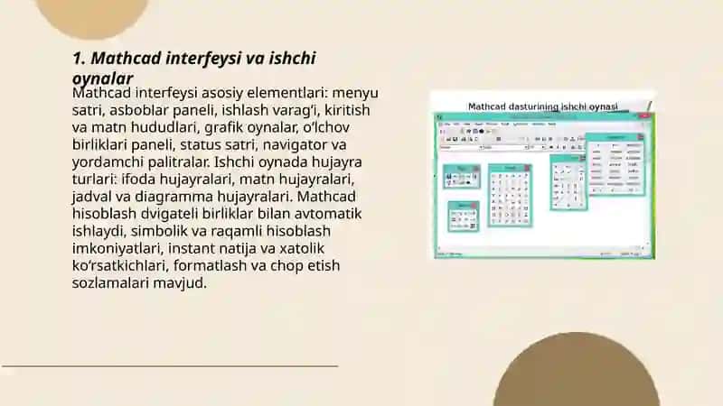 Mathcad dasturida ishlash 3