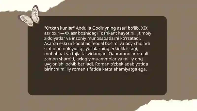 Oʻtkan kunlar 3