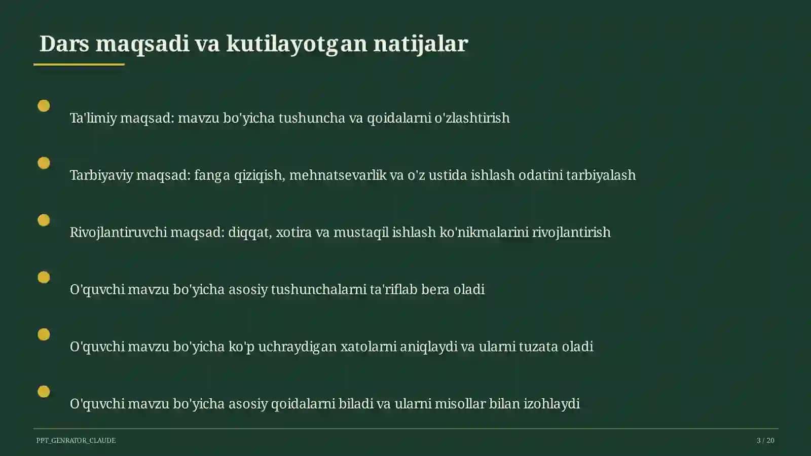 O'zbek tilining davlat tili sifatidagi mavqei (11-sinf) 3