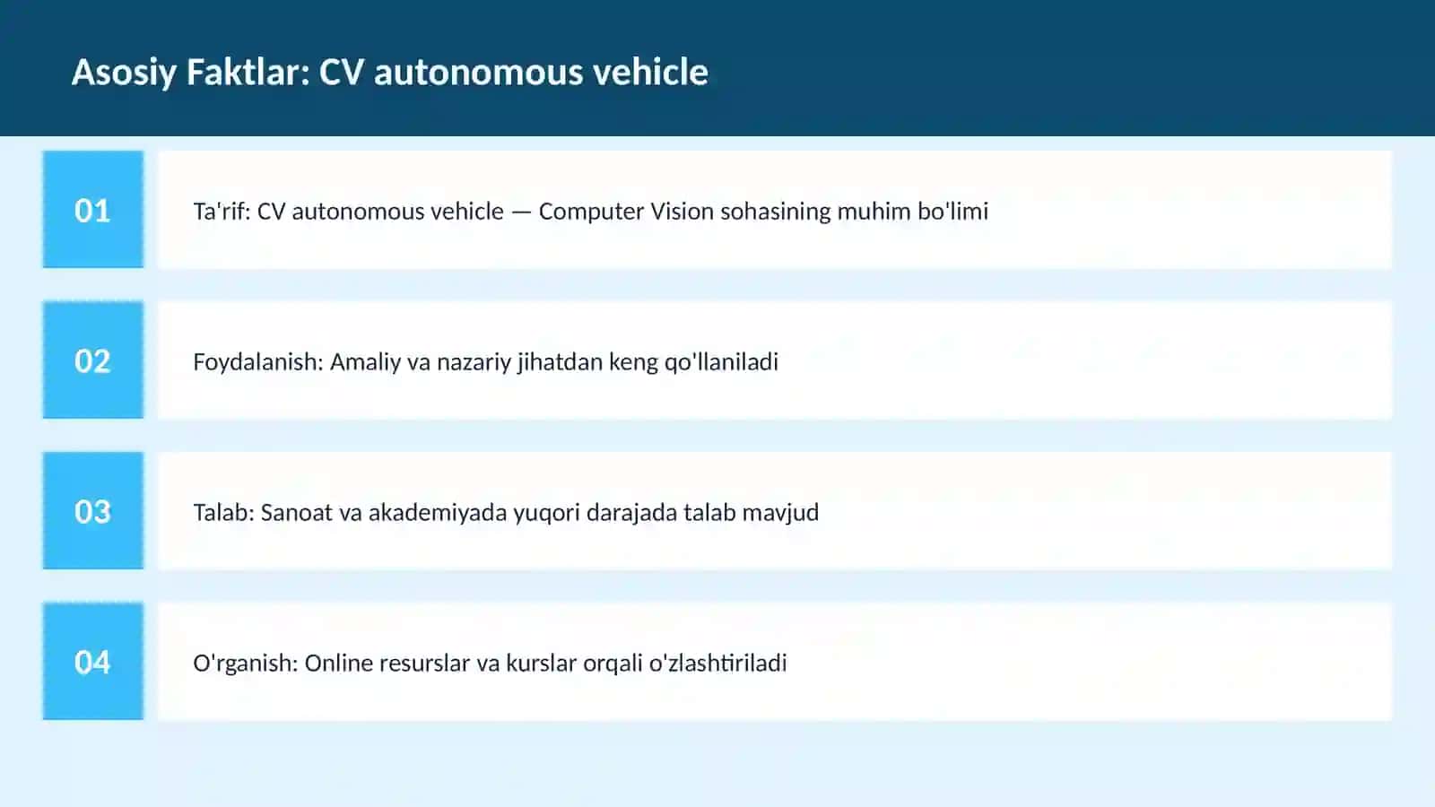 CV autonomous vehicle 3