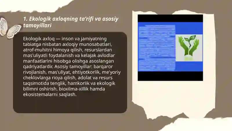 Ekologik axloq va ekalogiyani asrashda uning ahamiyati 3