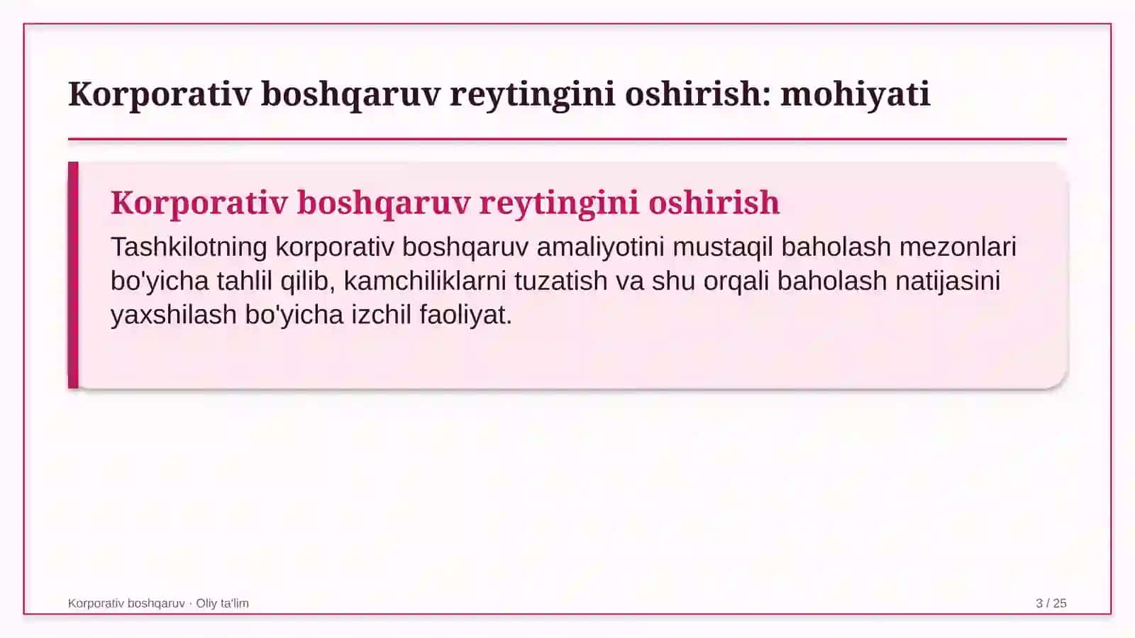 aviachipta sotish agentliklarida korporativ boshqaruv reytingini oshirish 5998 3