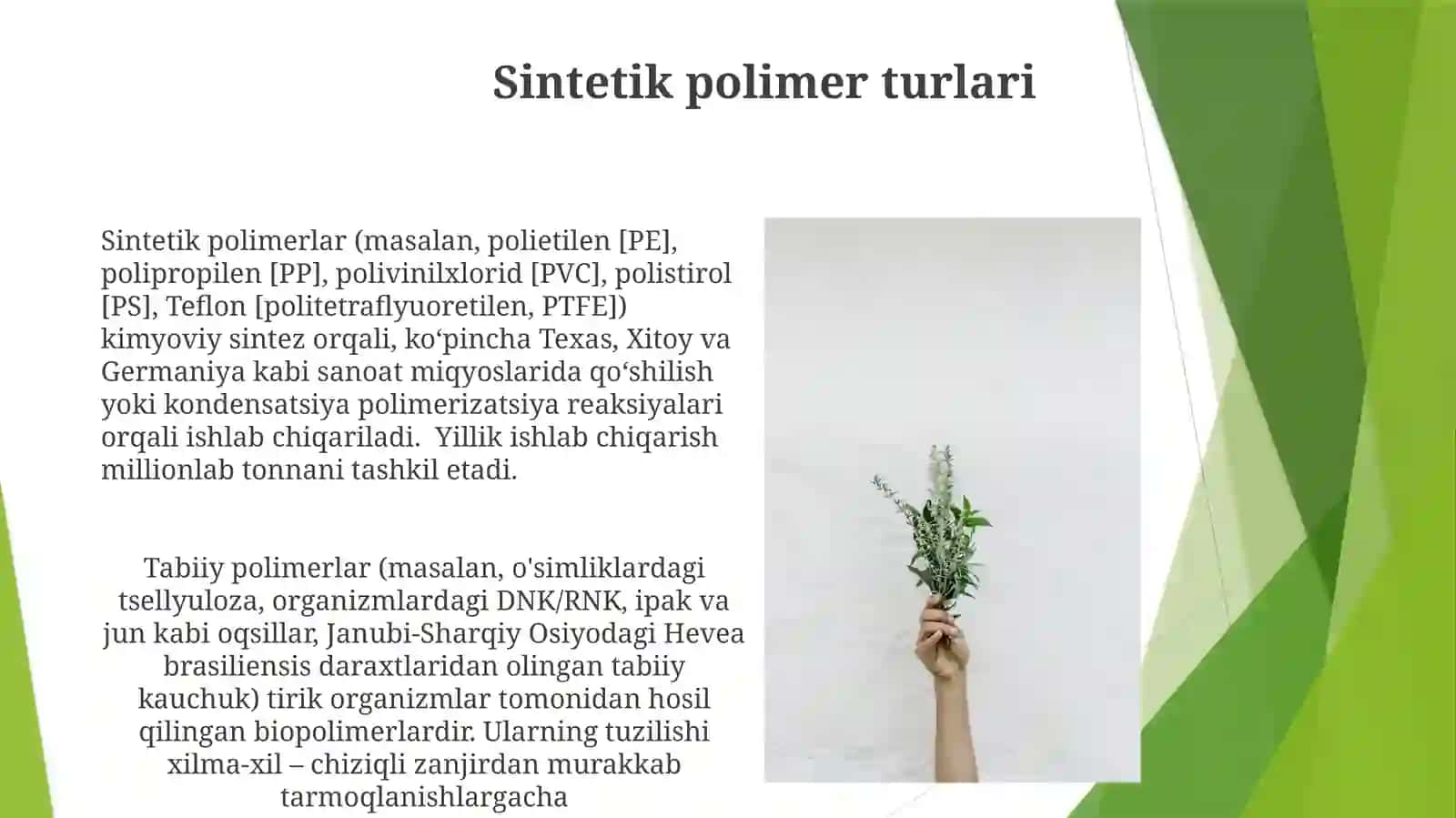 Sintetik Polimerlar 3