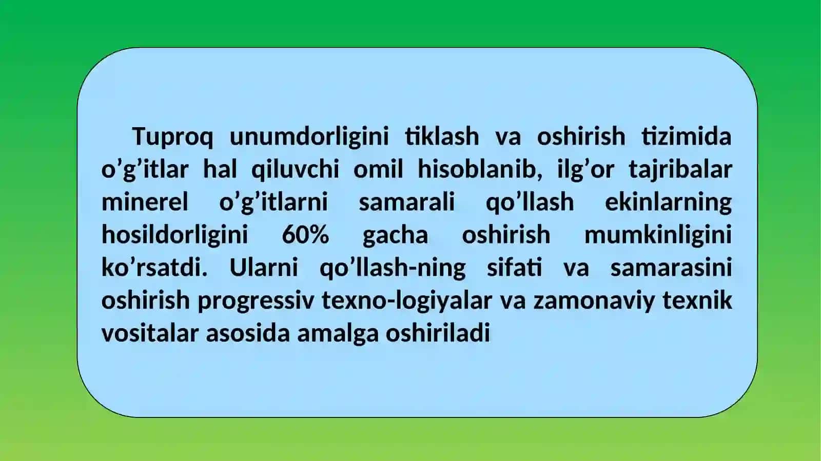 Qishloq xo’jaligini mexanizatshirish fani 3