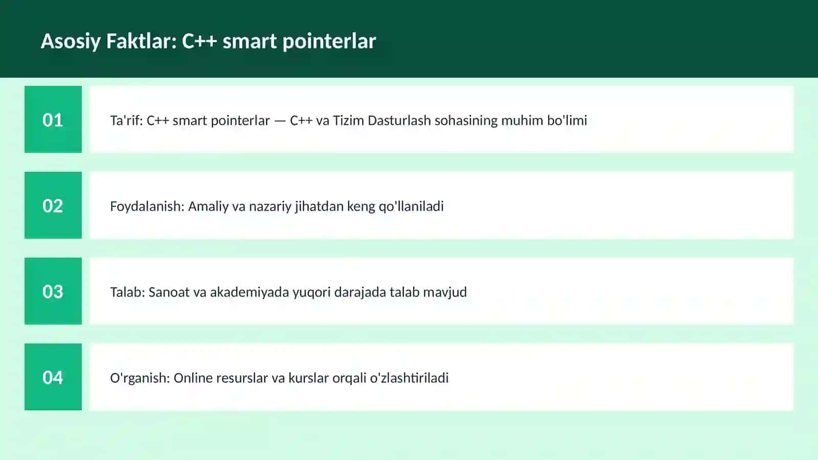 C++ VA TIZIM DASTURLASH 3