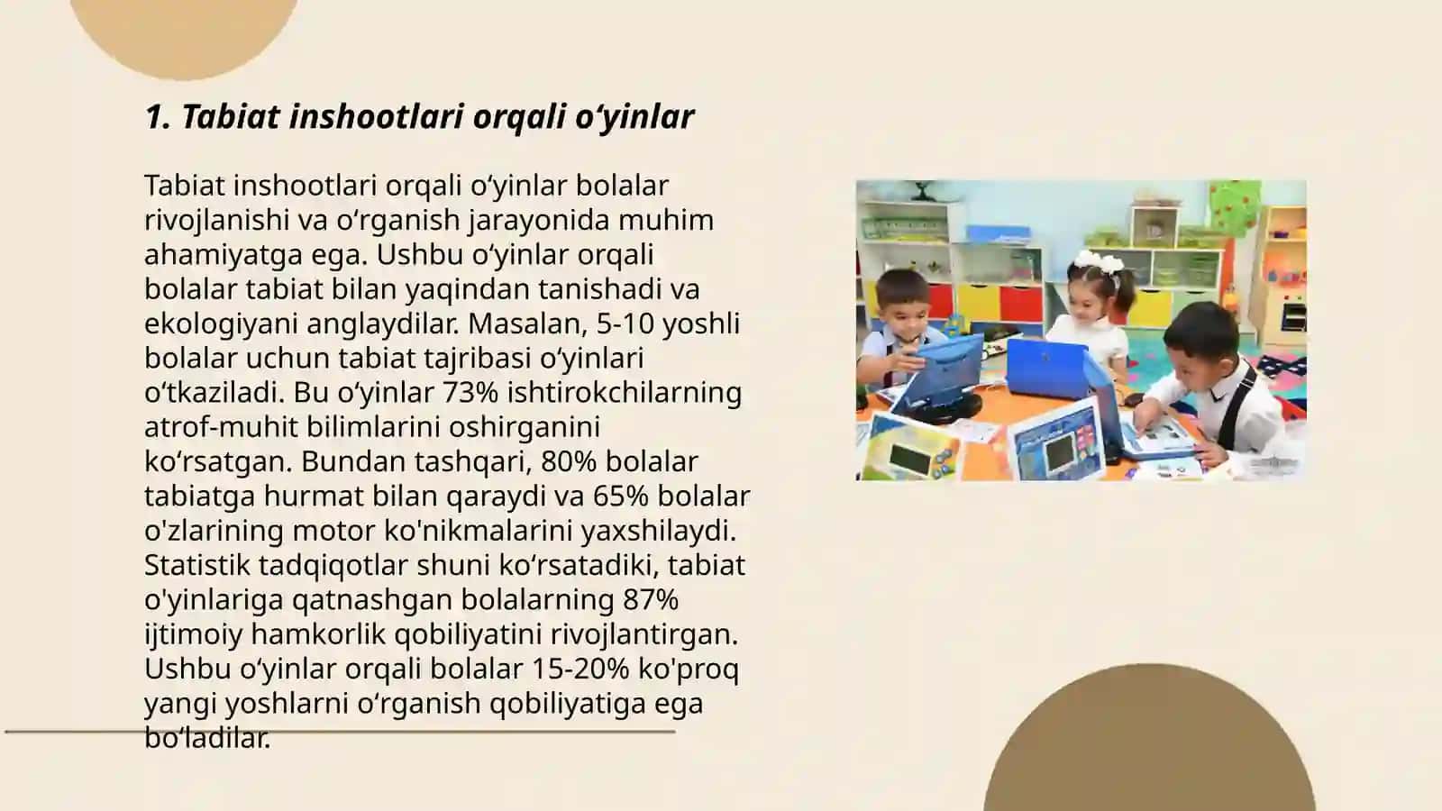 Oʻyinlar asosida bolalarni tabiat bilan tanishtirish texnologiyasi 3