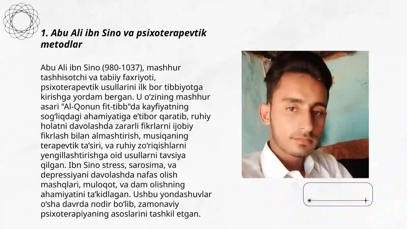 Abu Ali ibn Sinoniñ psixoterapivtik usil menen emlew boyinsha pikirleri 3