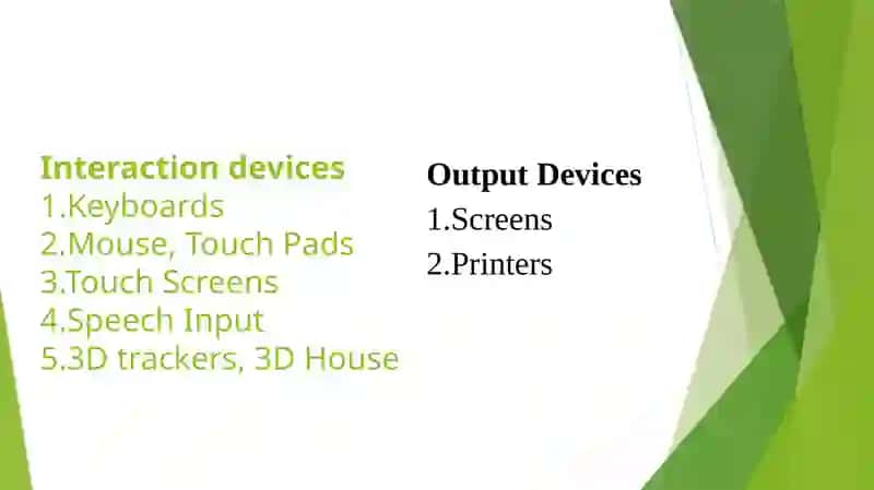 Interaction Devices 3