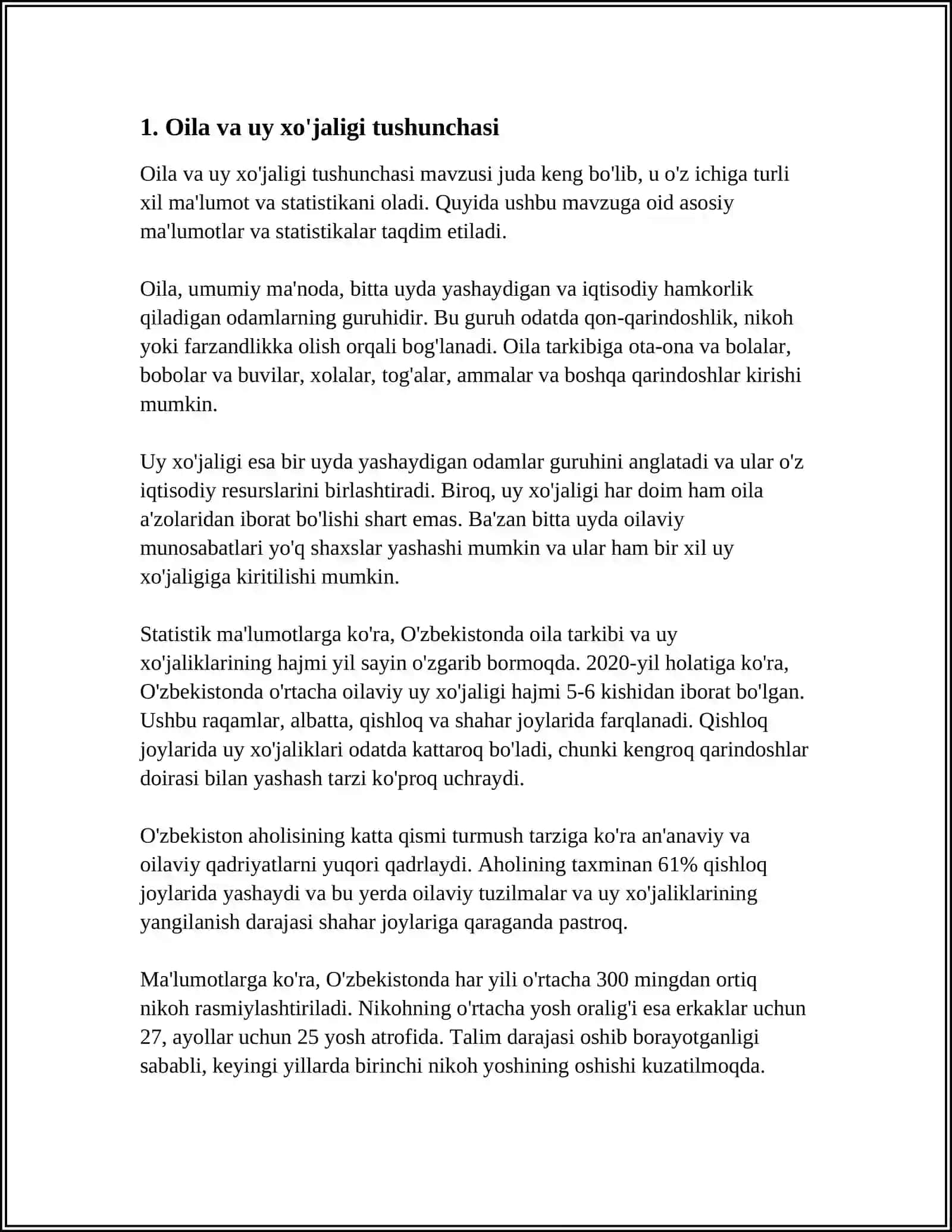 OILA VA UY XO'JALIGI FAOLIYATINING NAZARIY ASOSLARI 3