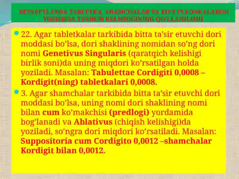 Tabletkalar va Shamchalar 3