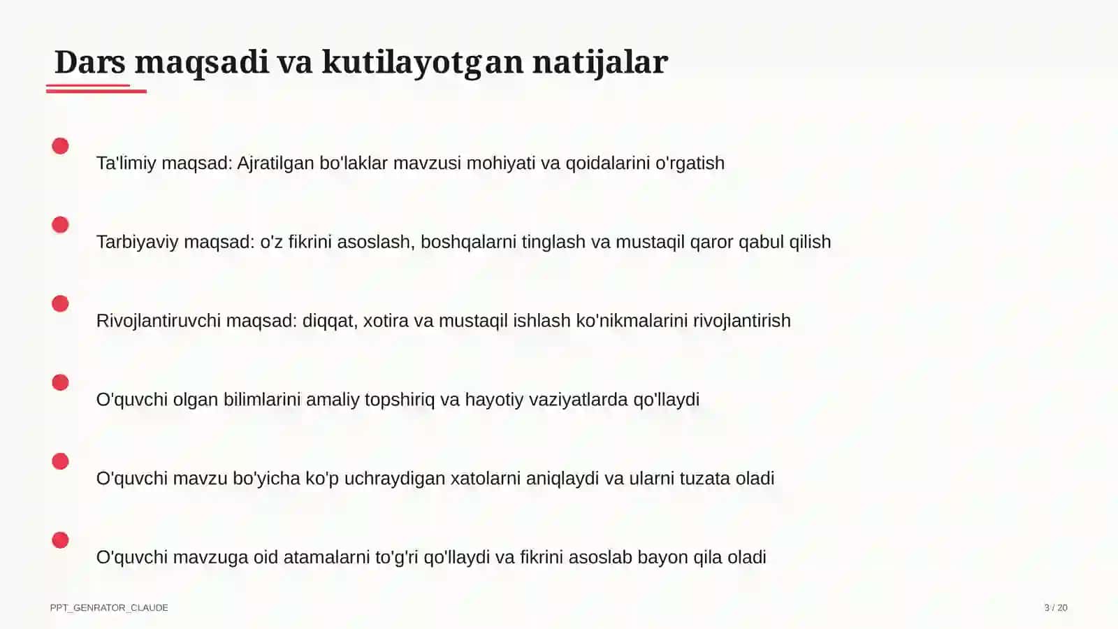 Ajratilgan bo'laklar (8-sinf) 3