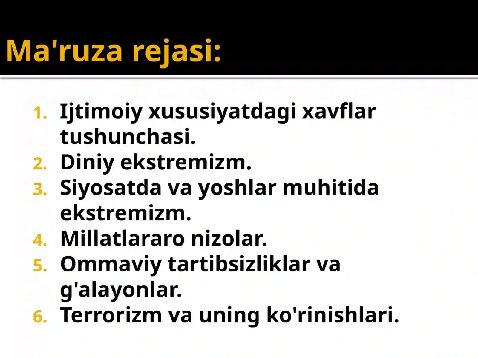 Ijtimoiy xavflar va ulardan himoyalanish 3
