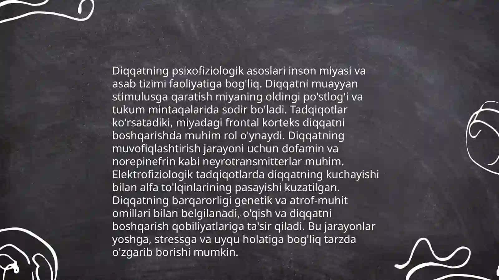 Diqqatning psixofiziologik indekatorlari va mexanizimlari 3