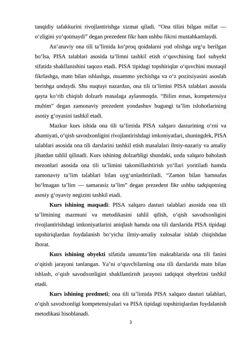 PISA xalqaro dasturi va til ta’limi 3