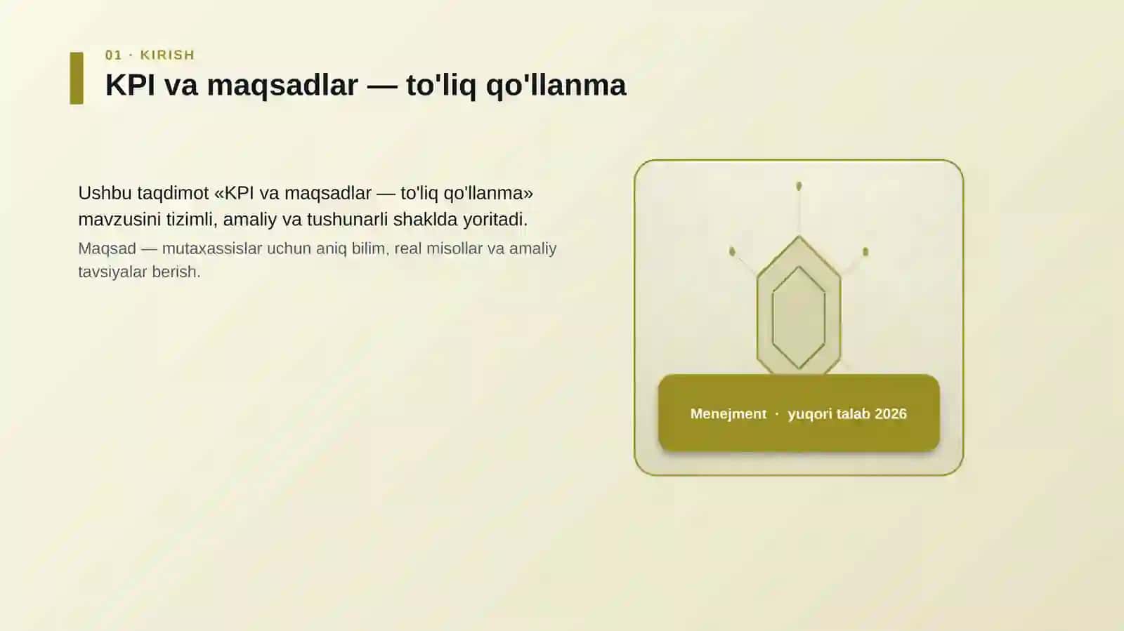 KPI va maqsadlar — to'liq qo'llanma 3