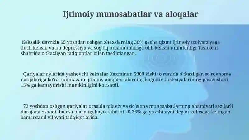 Yetuklik va keksalik davrining psixik rivojlanish xususiyatlari 3