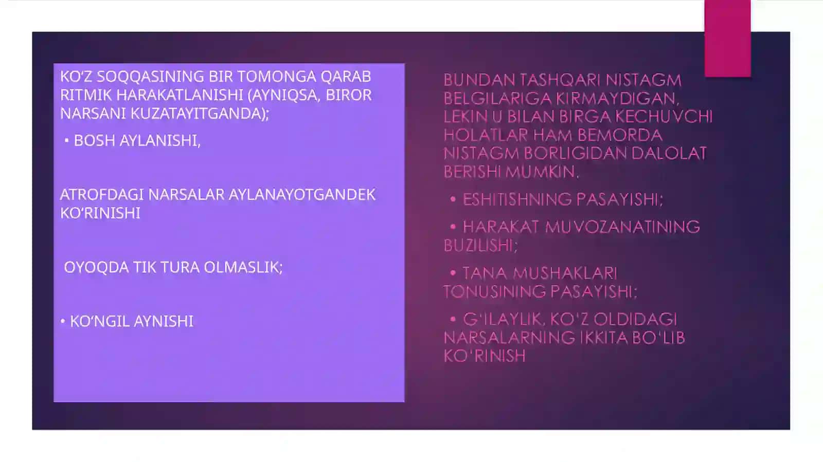 NISTAGM TURLARI VA EVALD QONUNLARI 3