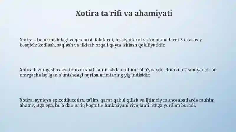 Xotira 3