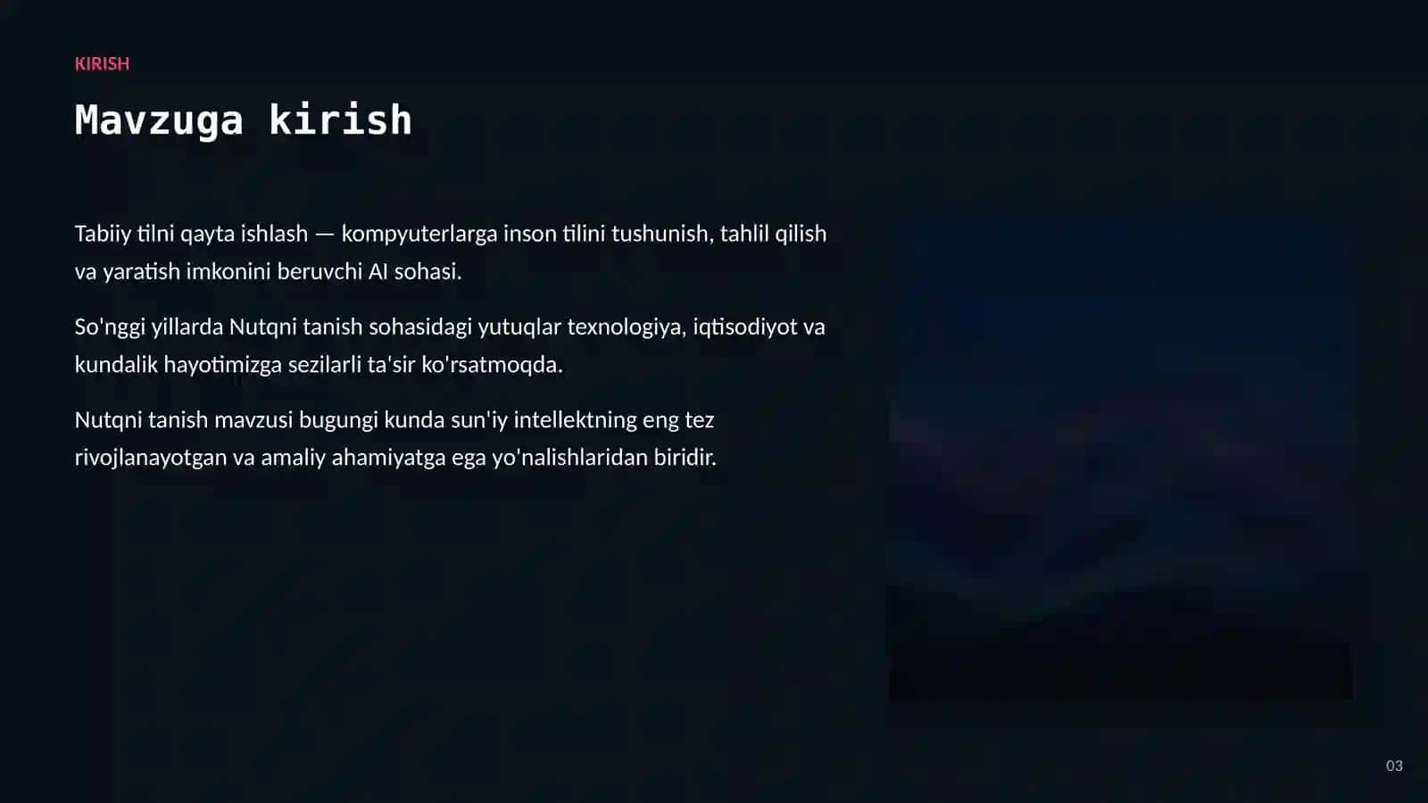 Tabiiy tilni qayta ishlash 3