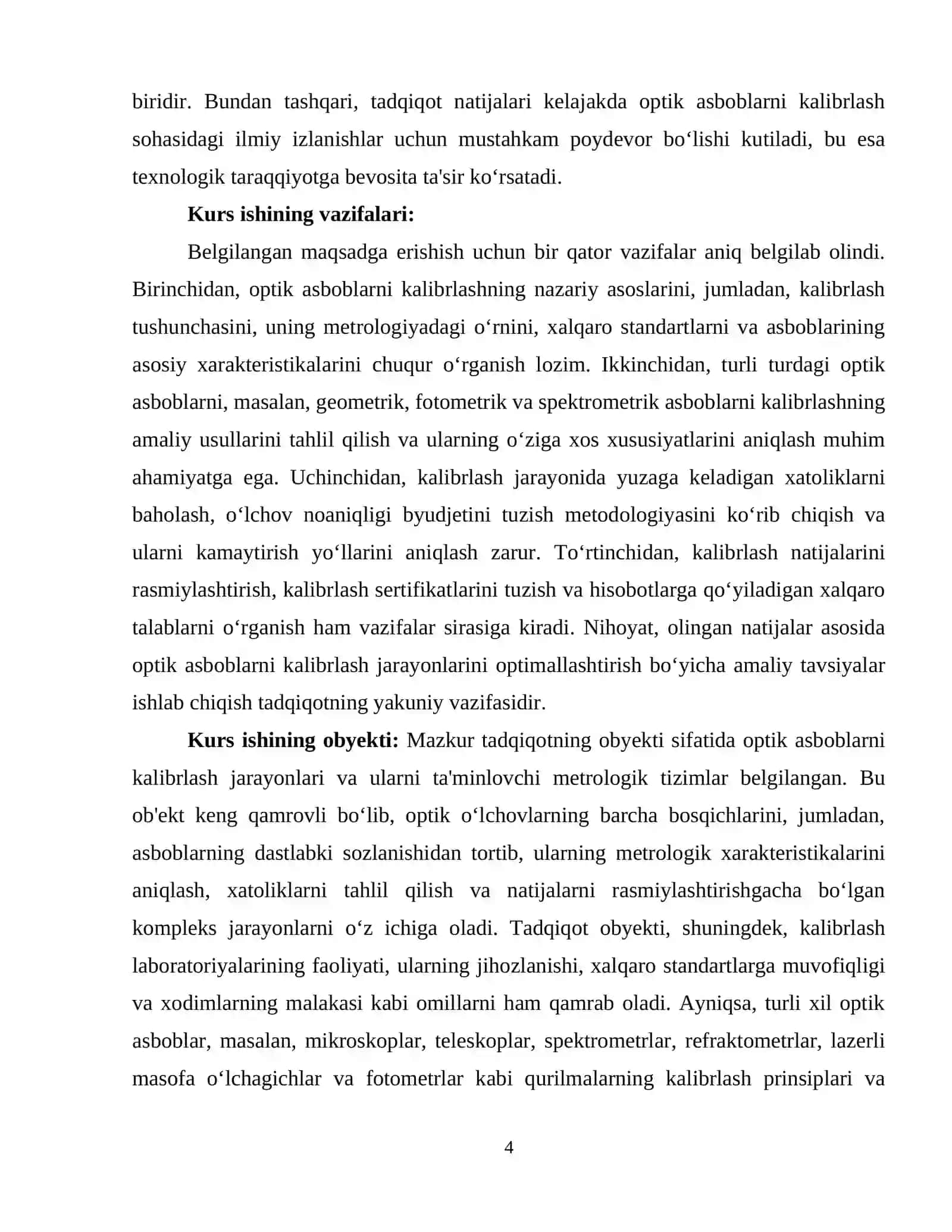 OPTIK ASBOBLARNI KALIBRLASH USULLARI 3