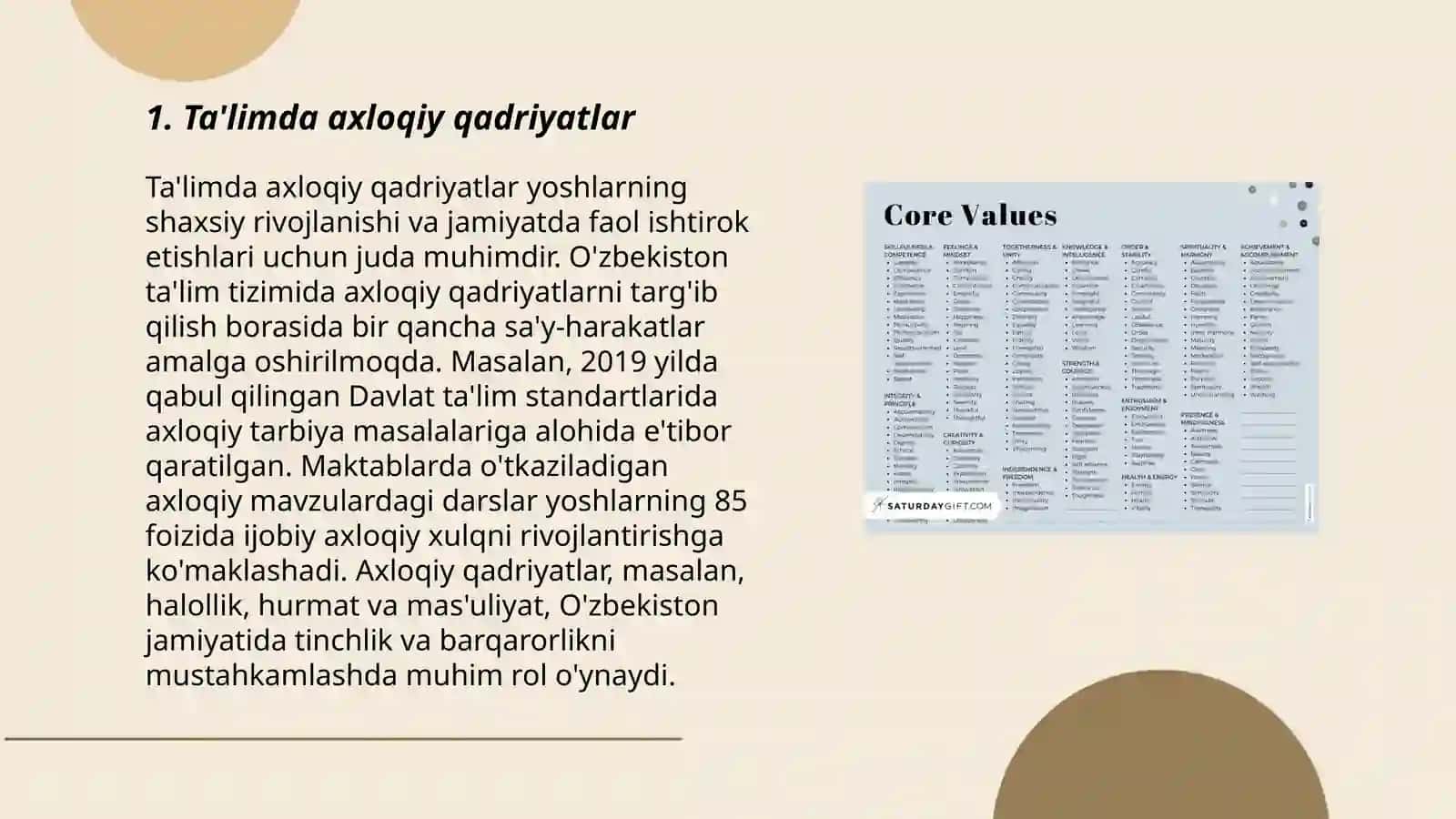 Ta'limiy qadriyatlar 3
