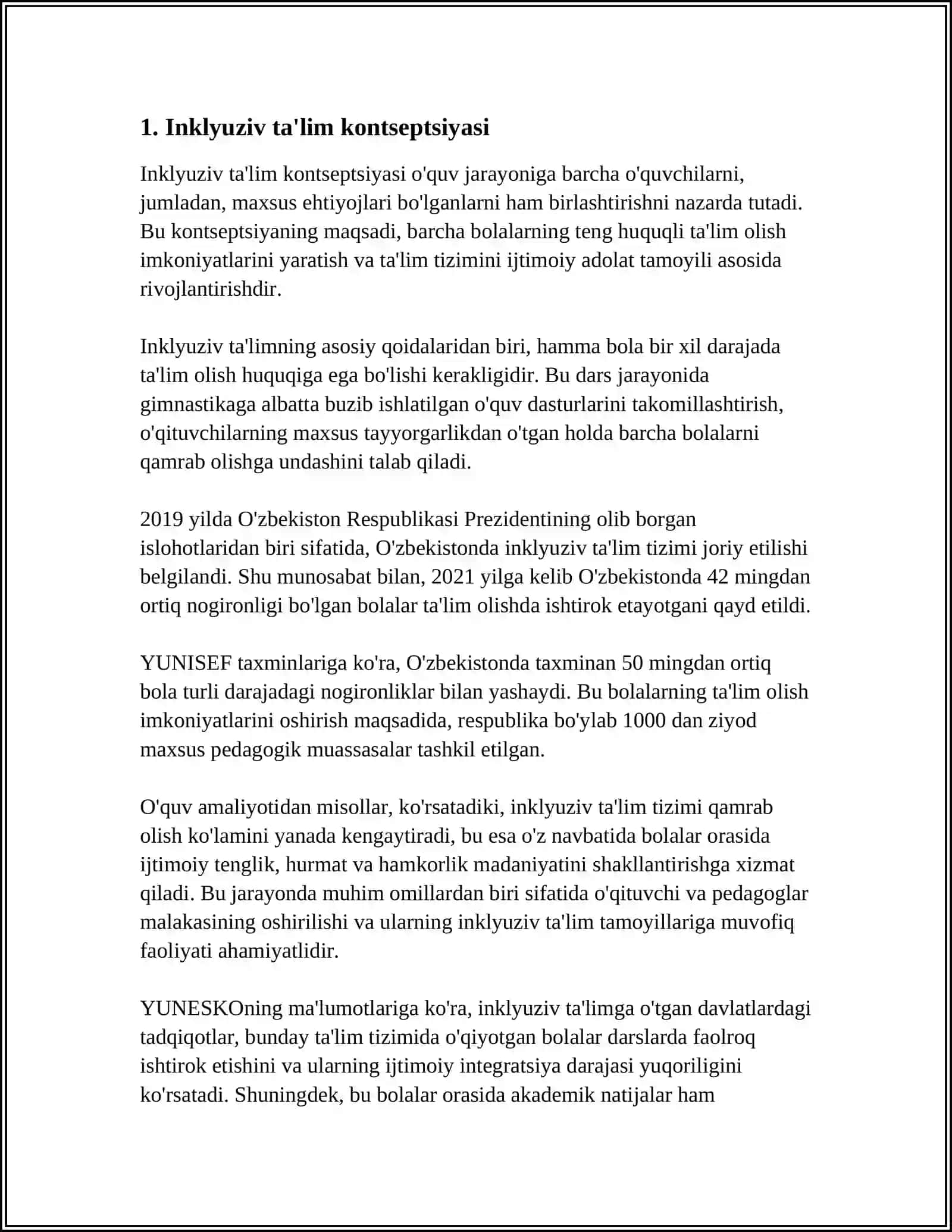 MUSTAQIL ISH Mavzu: INKLYUZIV TA’LIM SHAROITIDA PSIXOLOGIK-PEDAGOGIK YONDASHUVLAR HARRIET TUBMAN 3