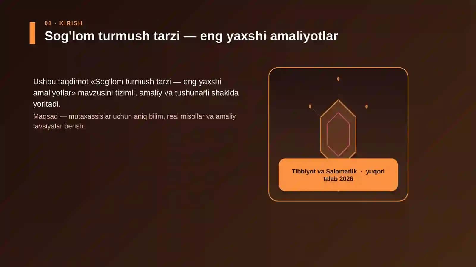 Sog'lom turmush tarzi — eng yaxshi amaliyotlar 3