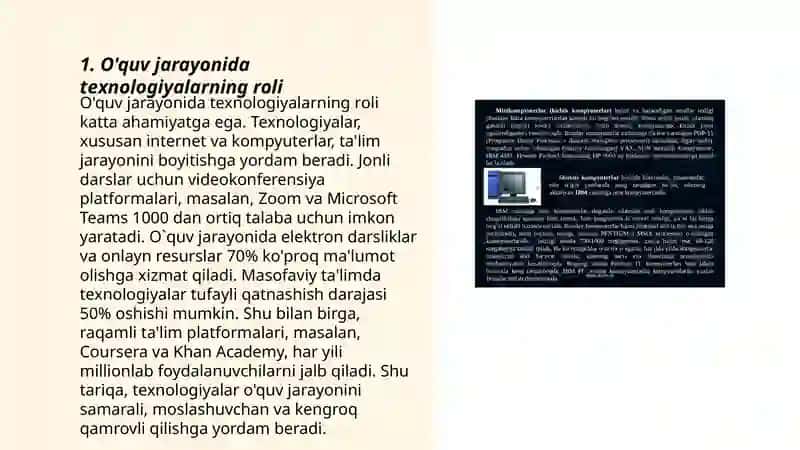 Texnologik taʼlimning didaktik tamoyillari va ularning taʼlimdagi órni 3