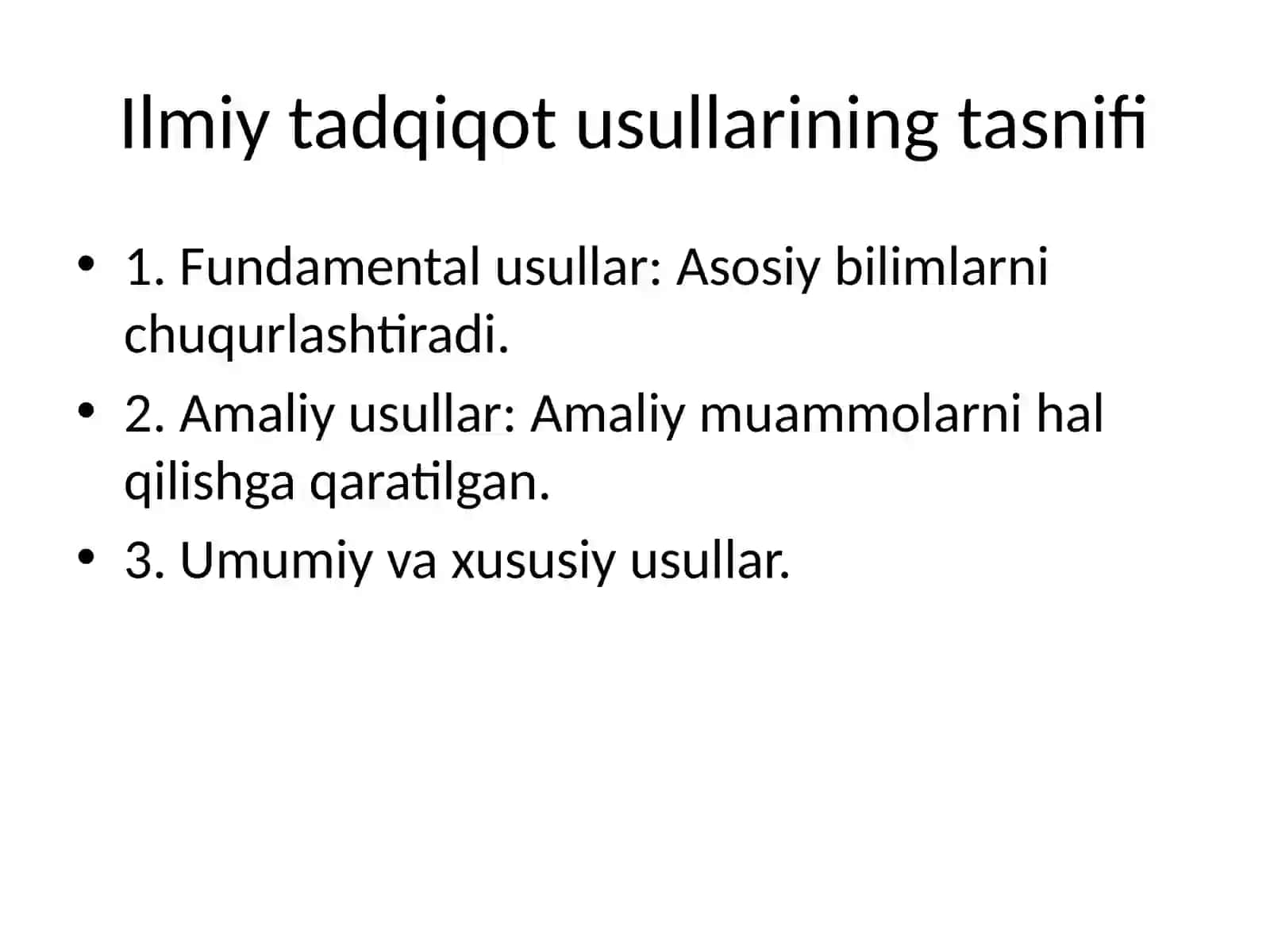 Ilmiy tadqiqot usullari 3
