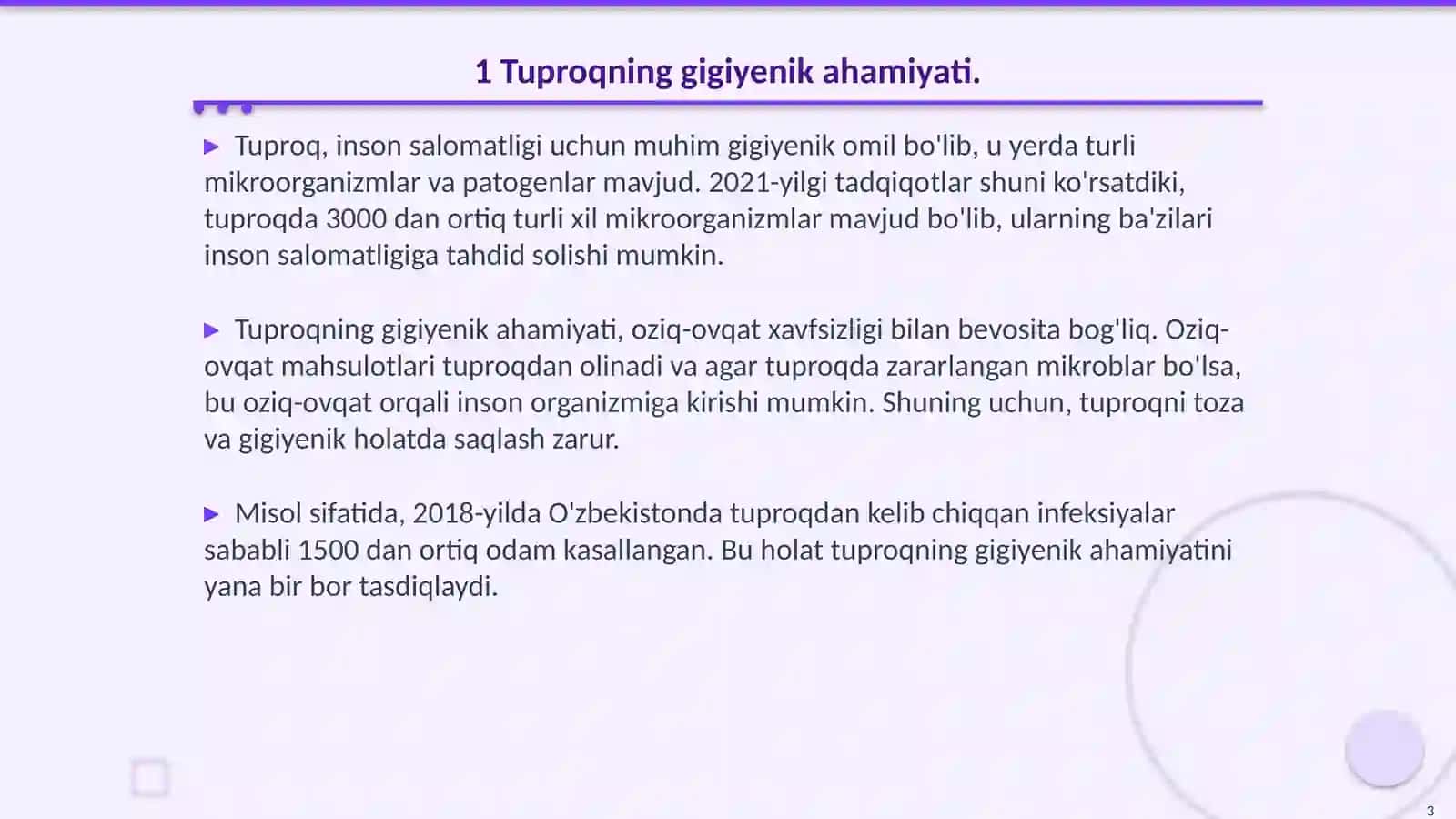 Tuproqning gigiyenik va epidemiologiyaliq ahamiyati 3