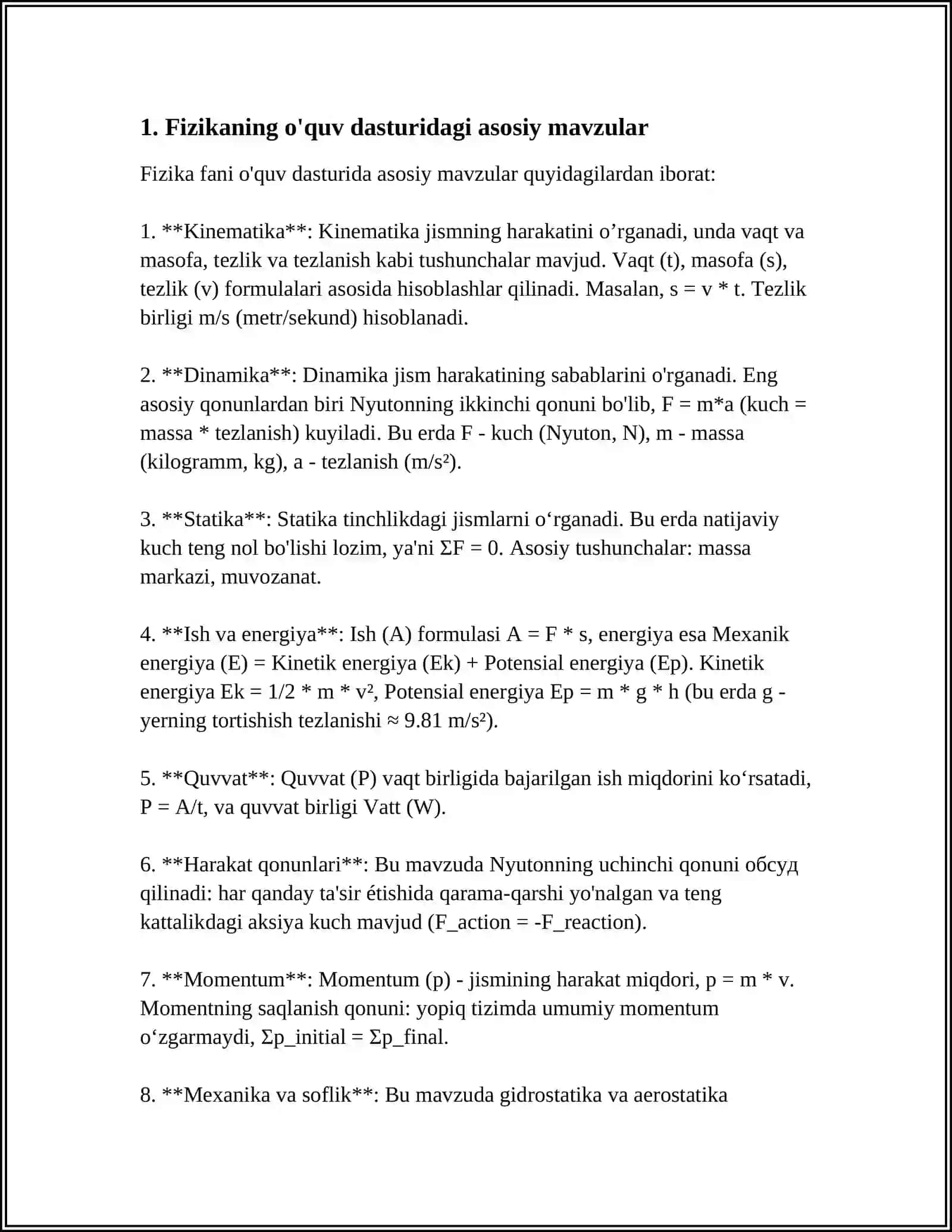FIZIKA OʻQITISH METODIKASI KURSINING DEAGOGIK FAN SIFATIDAGI MAQSADI, PREDMETI VA VAZIFALARI 3