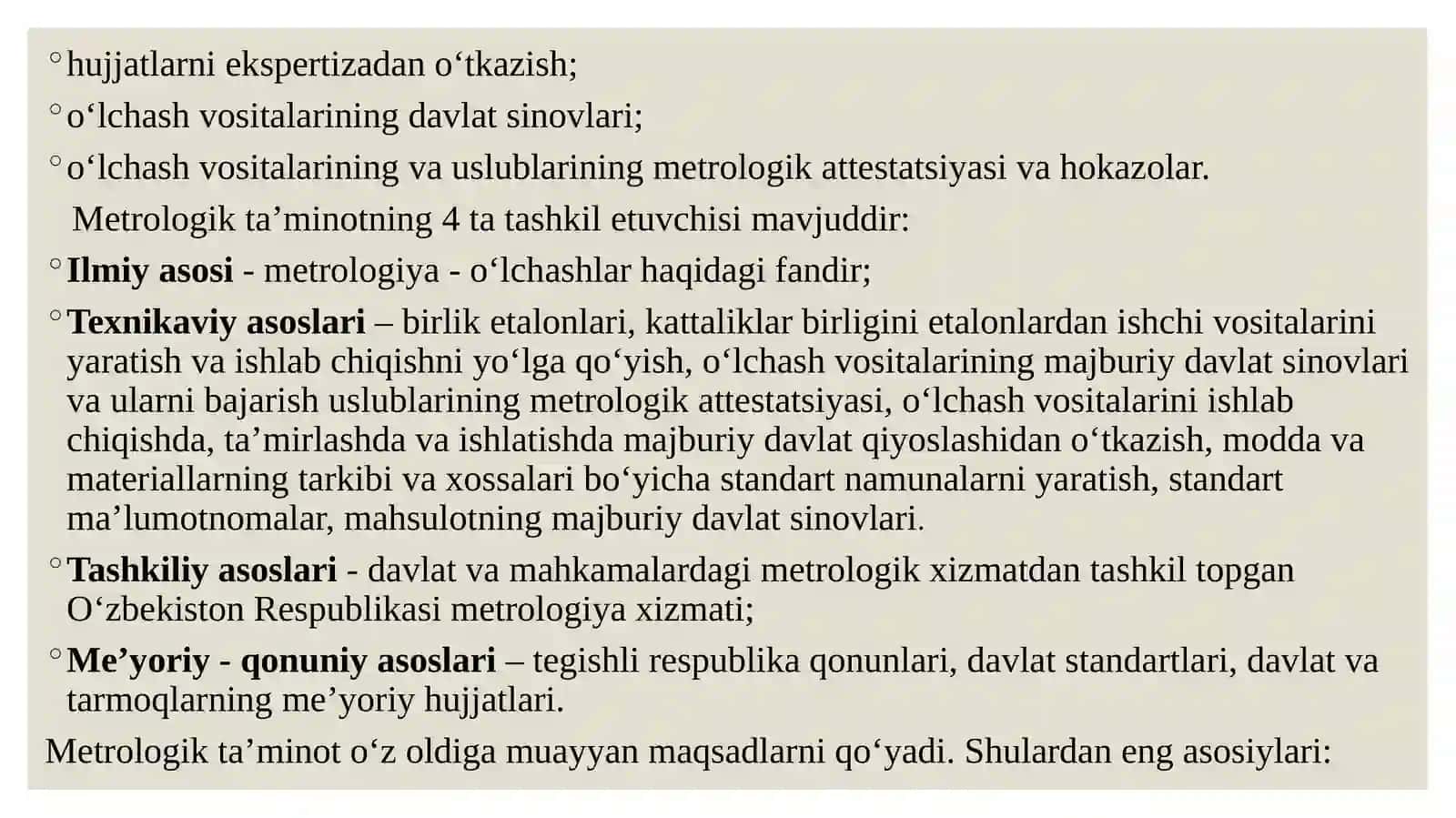 Metrologiya to‘g‘risidagi qonunlar 3