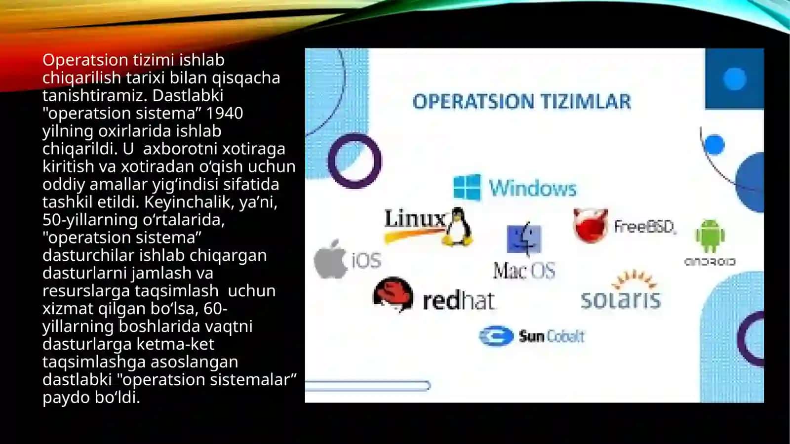 Operatsiontizimlar 3