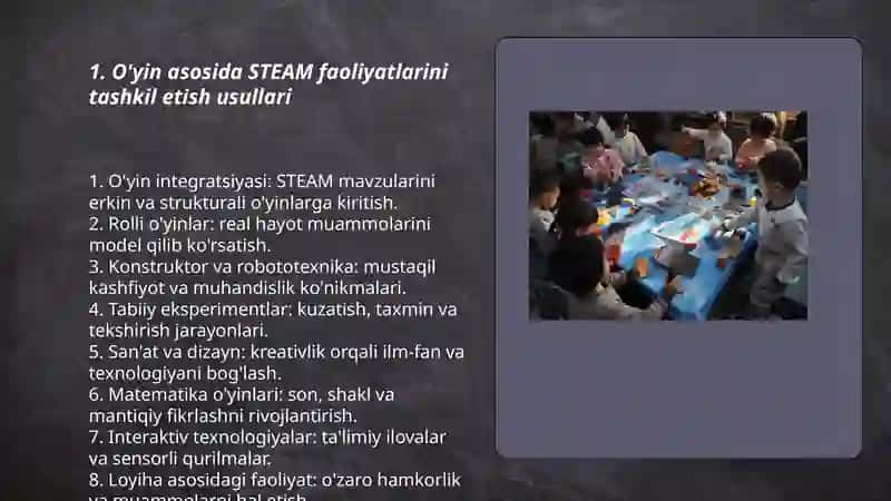 Maktabgacha yoshdagi bolalarni STEAM ga jalb etish usullari 3