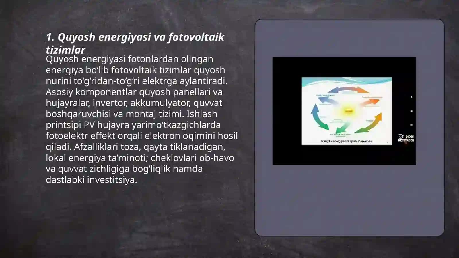 Quyosh energiyasi va fotovoltaik tizimlar 3