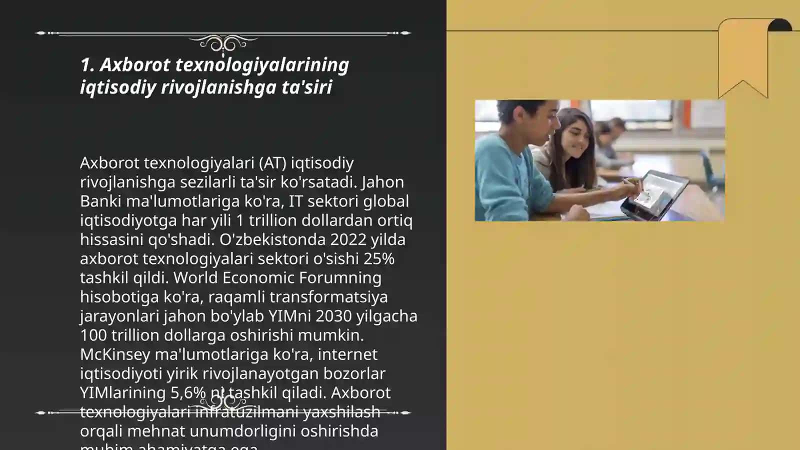 Axborot-kommunikatsiya texnologiyalarining iqtisodiyotdagi oʻrni 3
