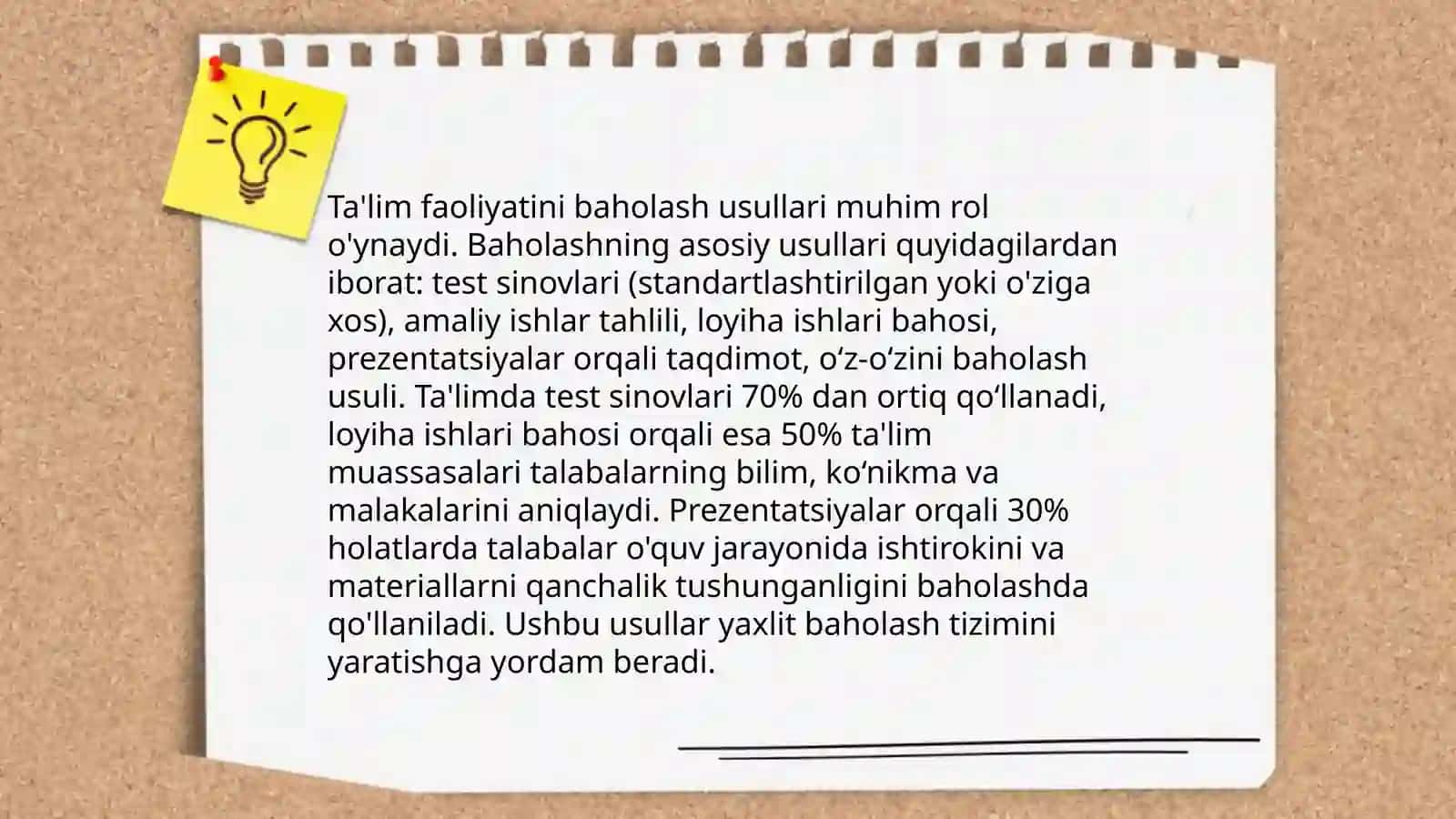Ta'lim faoliyatini aniqlash ga oid qarashlar 3
