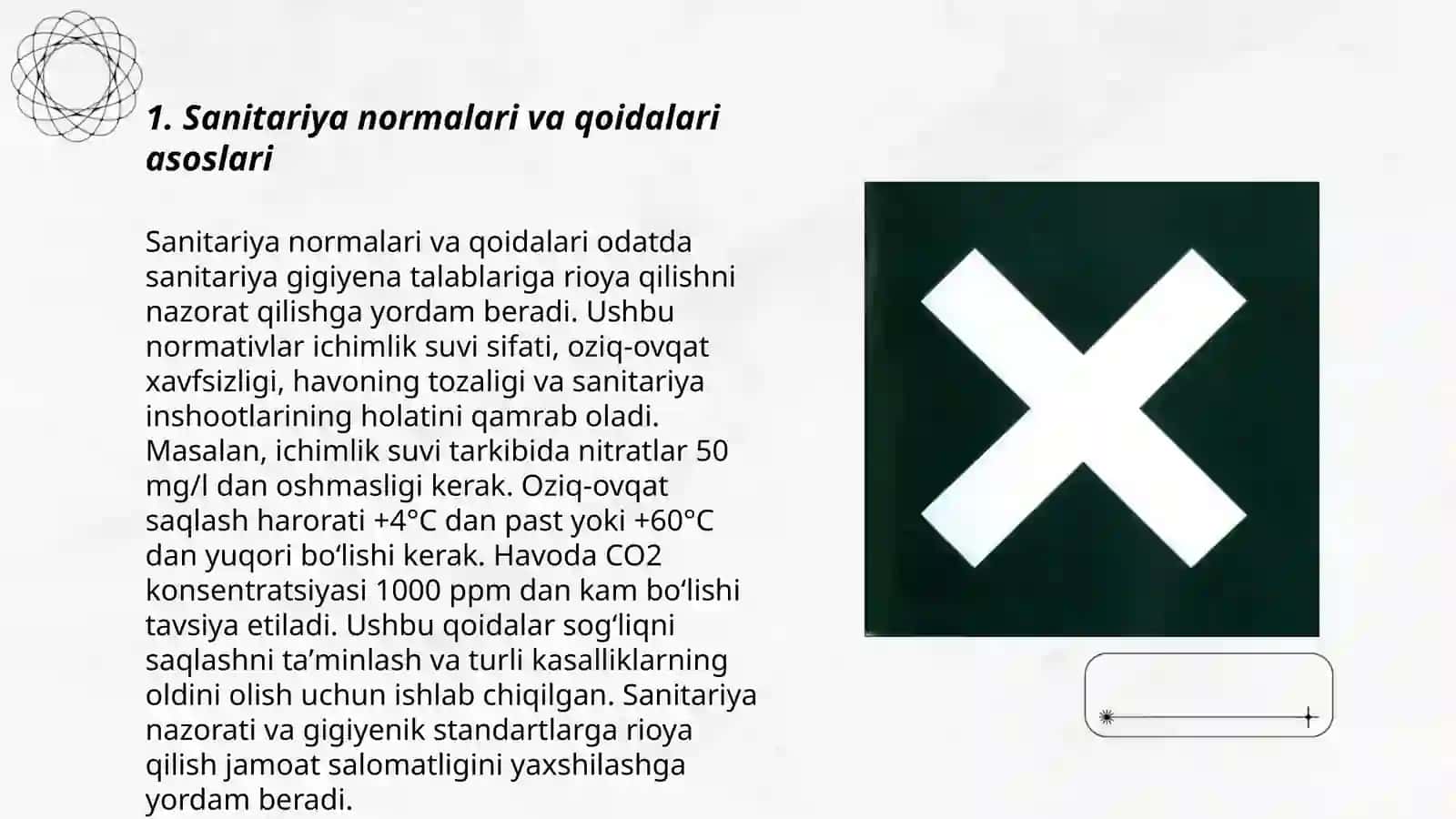 Sanitariya normalari va qoidalari asoslari 3