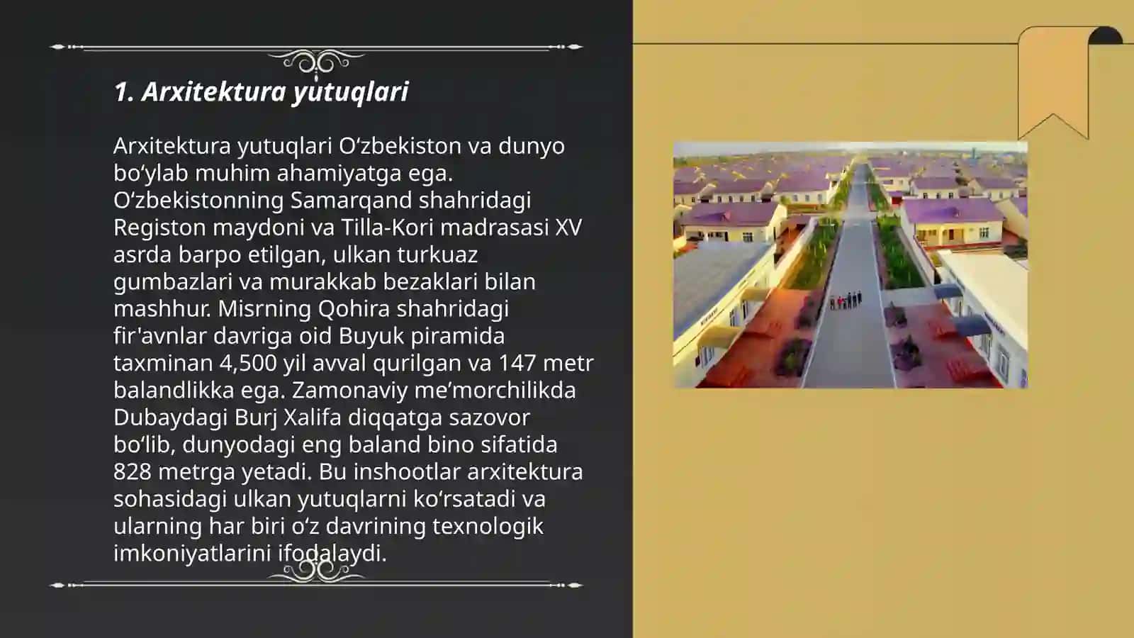 Arxitektura yutuqlari 3