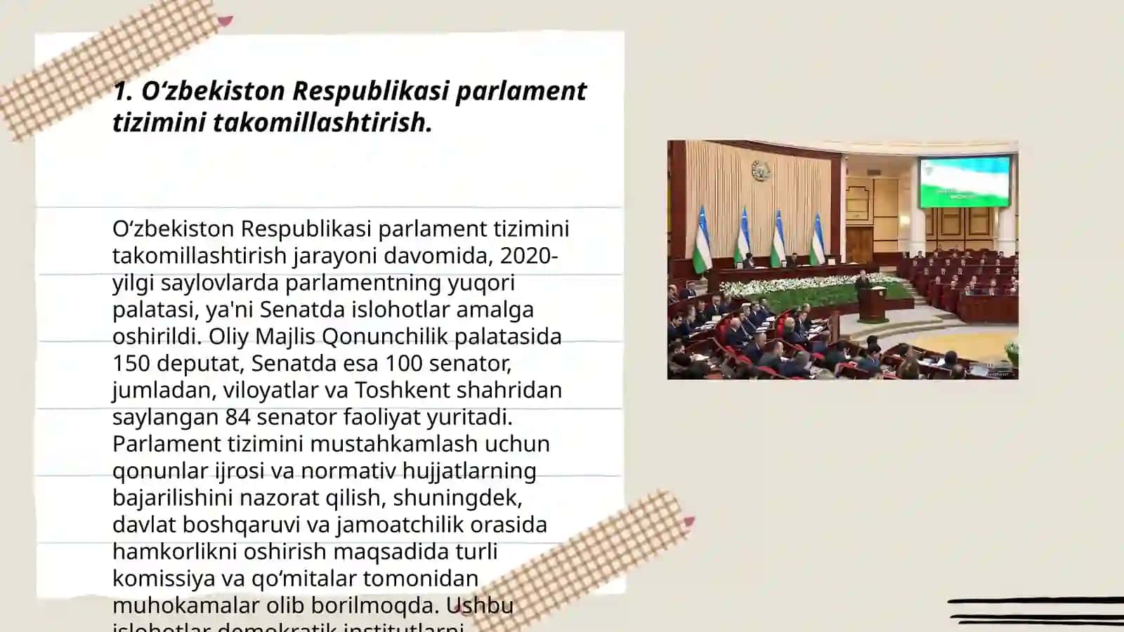 Parlament islohotlarining zaruriyati tajriba va muammolari 3
