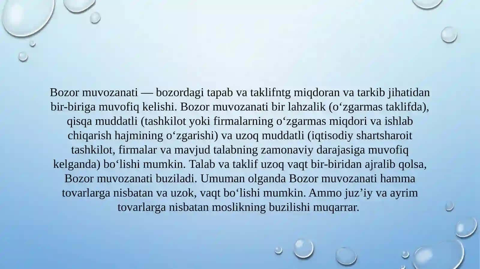 bozormuvozanati haqida 3