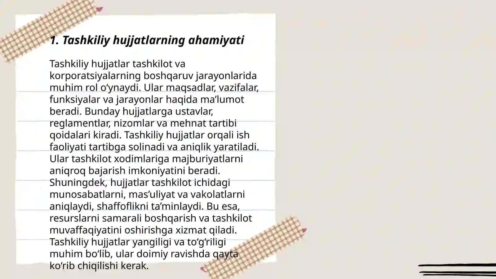 Tashkiliy hujjatlar va ularni rasmiylashtirish 3
